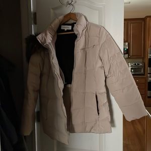 Calvin Klein tan parka